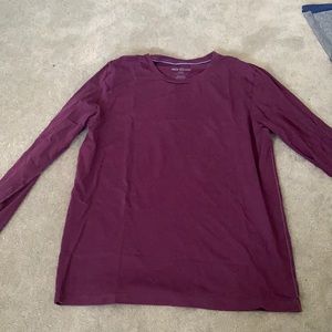 Mack Weldon plum long sleeve Pima cotton size large